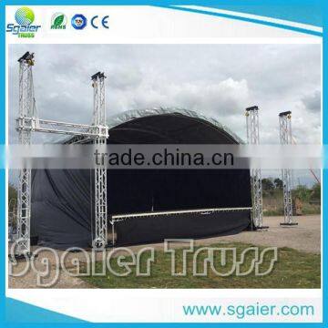 Aluminum Arch Roof Truss ,curve Roof Truss 4 Pillar 12m by 10m for Sale photo-6