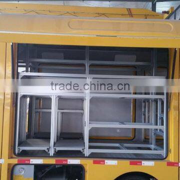 Aluminum profile for fire truck shelf use