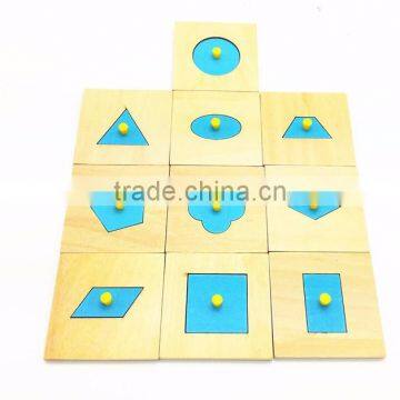 Kids Wooden Toy Montessori Geometry Puzzle photo-3