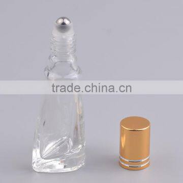 Special Shaped 10ml Transparent Glass Roll on Perfume Bottles With Aluminum Cap photo-4