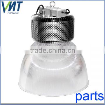 120W 150W 200W Aluminum LED High Bay Light Parts with finned aluminum heatsink and driver bracket