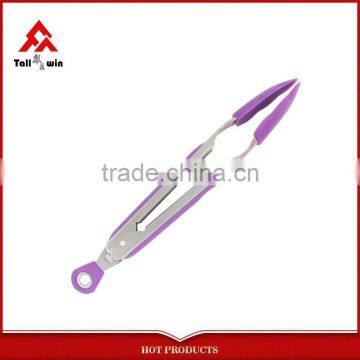 Food Grade Nylon Kitchen Tongs,Stainless Steel+TPR Handle,BBQ Tongs , Kitchen Utensil photo-6