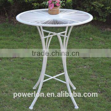 Power Coated Anti-White KD Metal Round Coffee Table photo-5