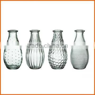 High quality cheap clear glass vases wholesale