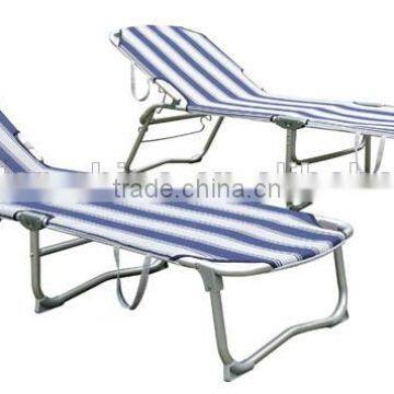 Folding Aluminium Sun Bed with two beltL92502