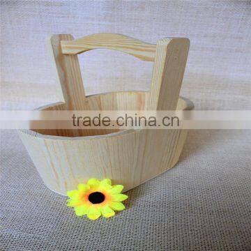 Bucket Small Wood Buckets Antique Wood Bucket Kids Toy Buckets Wood Toy Bucket for Sale photo-2