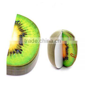 A093 wholesale 3D promotional shape Kiwi fruit memo pad