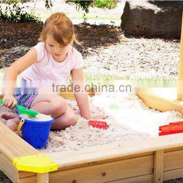 Outdoor Sandbox With Canopy, Kids Sandpit With Cover, Wooden Sandpit photo-5