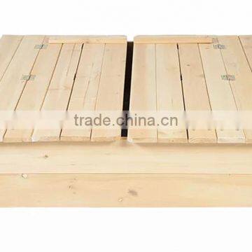 Strongbox Square Wooden Sandpit for Children photo-4