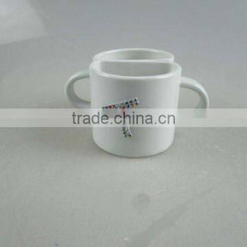 porcelain couple mug set with diamond design