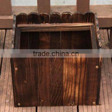 2016 New Design Handmade Cedar Wooden Flower Pots Outside photo-4