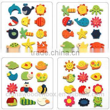 Fashion Wooden Decoration Cartoon Stickers photo-3