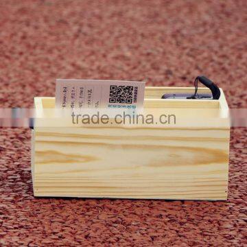 Eco-friendly Custom Unfinished Desktop Wooden Pen Holder photo-3
