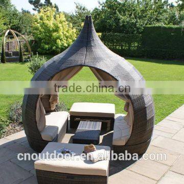 2016 New Peach Shape Rattan/wicker Daybed WYHS-D056, Wicker Furniture/Garden Patio Furniture/outdoor Furniture. photo-2