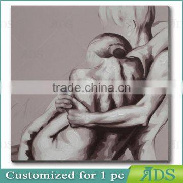 Handmade Modern Couples Nude Sexy Canvas Oil Painting