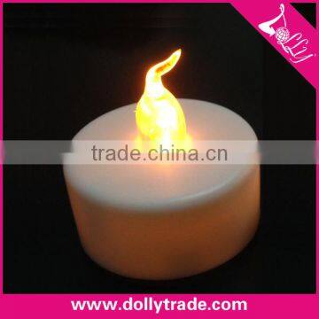 Plastic flashing flameless small tea candle light for decoration