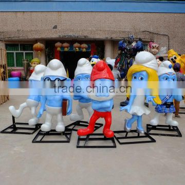 Indoor fiberglass cartoon statue