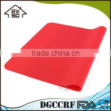 NBRSC Custom Wholesale Red Flexible Non Stick Pan Liner Placemat Table Protector Silicone Baking Mat photo-3