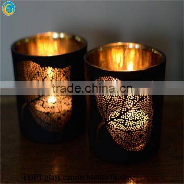 cheap unity candle holder Laser etched Votive holder and Tea light holder