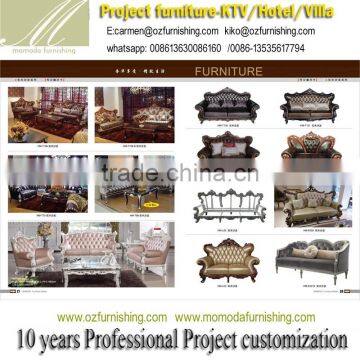 China Factory Wooden Carved Luxury European Sofa Set Living Room Furniture photo-5