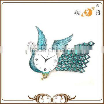 China Manufacturer Beautiful Peacock Wall Clocks Wholesale