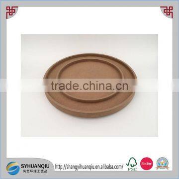 Natural and carved wooden round Base
