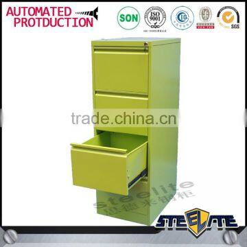 Luoyang steel cabinet high gloss steel drawer cabinet 4 drawer cabinet with lock