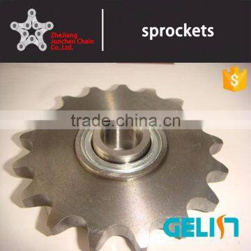 OEM Customized Hardened Teeth High Speed Roller Chain Ball Bearing Idler Sprocket photo-4