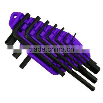 10 PC Black Cr-V Hex Key Set