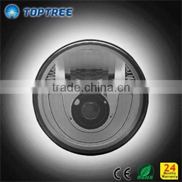 IP68 Dot Certicate Upgrade 7 Inch DEFENDER LED Head Lights 80w With Angel Eye Running Light Function photo-2