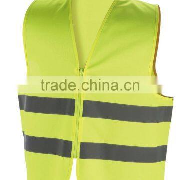 Hi-Vis Safety Vest with Zipper closure