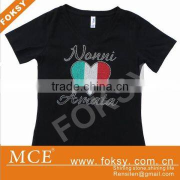 Dancer Glitter Vinyl Heat Transfer With Iron on Rhinestone- FOKSY photo-4