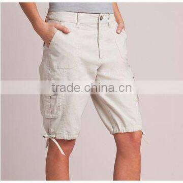 White cargo shorts