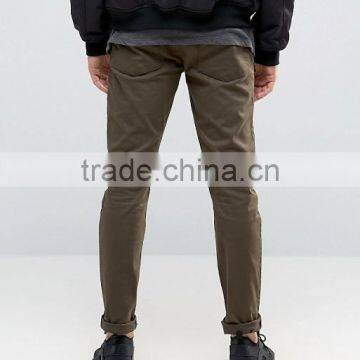 High Quality Custom Guangzhou Manufacturer OEM Cargo Pocket Styling 100% Cotton Twill Breathable Men's Slim Casual Pants photo-2