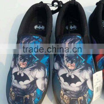 Adult Cartoon Pattern Black Canvas Shoes No Name Brand Slip On Casual Shoe Surplus Stock Liquidation photo-5