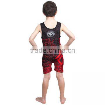 Adult and Children Professionale Sublimation Wrestling Singlets Plus Size photo-4