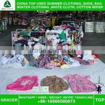 Free Sample Wholesale Ladies Cotton Blouse Second Hand Clothes Uk Style photo-3