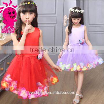 2016 new wholesaler princess dresses tutu skirt with petal