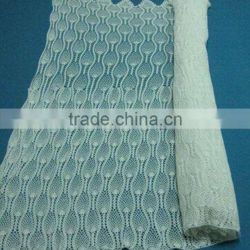 Machine Crochet Cotton Garment Lace Fabric photo-1