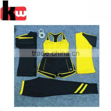 Women Fitness 95%Cotton 5%Sandex Custom Yoga Sets for Ladies