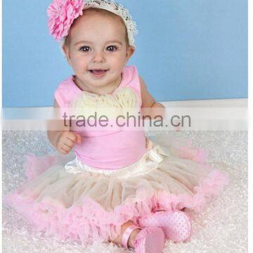 Alibaba Factory Direct Sales Western Style Fuffly flower pettiskirt in set