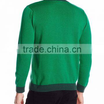 Men Green Sweater 3gifts Pattern Christmas Jumpers photo-2