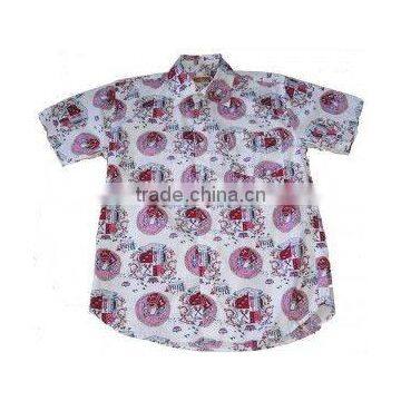 boys hawaiian printed short sleeve shirt