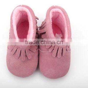 Wholesale Baby Moocsin Shoes Suede Leather Baby Girl Boots photo-4