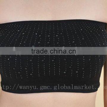 Factory offer Sex Girls Underwear black sexy tube tops