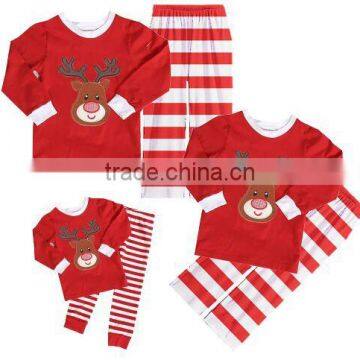 wholesale family Christmas pajamas clothing sets children pajamas fall winter boutique children christmas pajamas