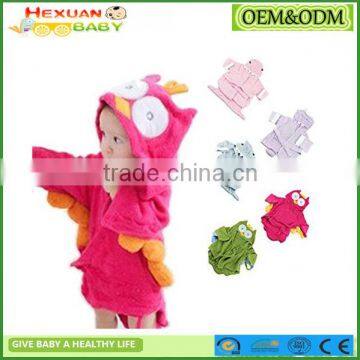 Hooded Animal Bathrobe Cartoon Baby Towel Character 02