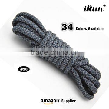 MOQ:50 pairs! - Round Reflective laces Yeezy 3M Rope Shoelaces Mixed Colors - Custom Relective Rope Yeezy Shoelaces for Sneakers