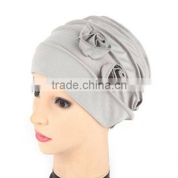 Diamante Cotton Hair Bonnet Hat Muslim Hijab Head Wrap Headscarf photo-4