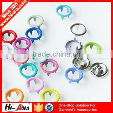 hi-ana button3 Over 20 years experience Multicolor no sew snap button